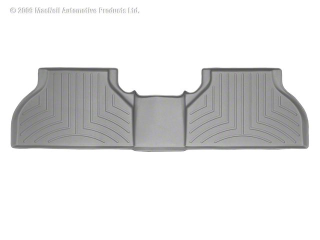 Weathertech DigitalFit Rear Floor Liner; Gray (16-23 Tacoma Double Cab)