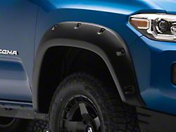 Bushwacker Forge Style Fender Flares; Front and Rear; Textured Black (16-22 Tacoma)