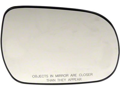 Door Mirror Glass; Non-Heated Plastic Backed; Right (05-11 Tacoma)