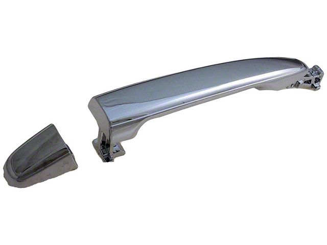 Exterior Door Handle; Front Right; Without keyhole; Chrome; Plastic (05-15 Tacoma)