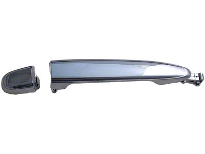 Exterior Door Handle; Rear Left and Rear Right; Chrome; Plastic (05-15 Tacoma Double Cab)