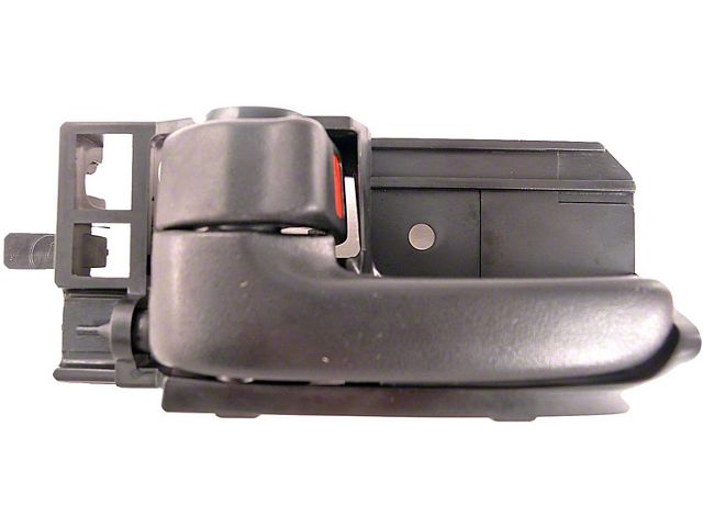 Interior Door Handle; Front Left and Rear Left; Textured Black; Plastic (05-15 Tacoma Double Cab)