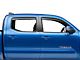 Weathertech Side Window Deflectors; Front and Rear; Dark Smoke (16-23 Tacoma Double Cab)