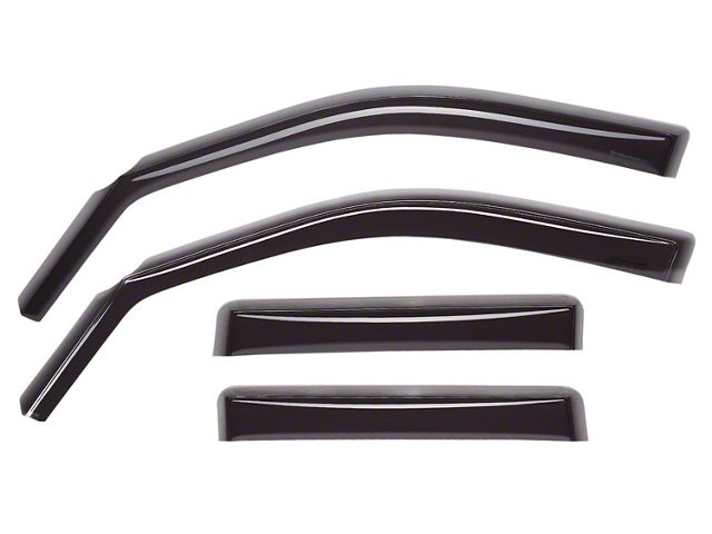 Weathertech Side Window Deflectors; Front and Rear; Dark Smoke (05-15 Tacoma Access Cab)