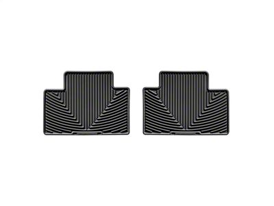 Weathertech All-Weather Rear Rubber Floor Mats; Black (05-23 Tacoma Access Cab, Double Cab)