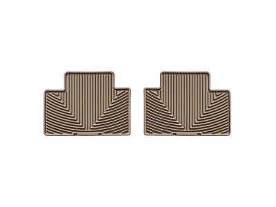 Weathertech All-Weather Rear Rubber Floor Mats; Tan (05-23 Tacoma Access Cab, Double Cab)