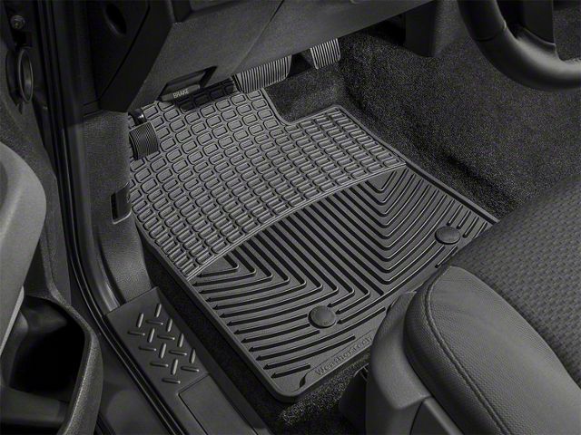 Weathertech All-Weather Front Rubber Floor Mats; Black (12-15 Tacoma)
