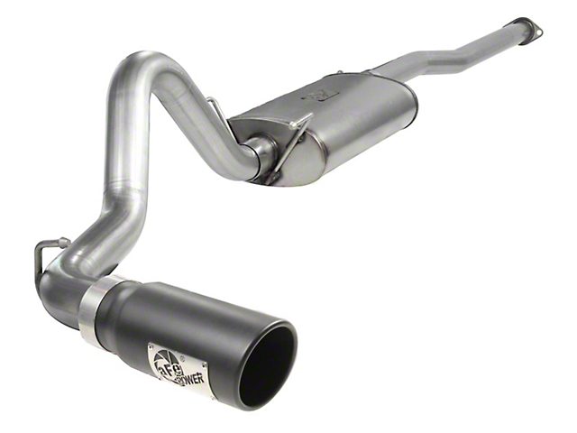 AFE MACH Force XP 3-Inch Single Exhaust System with Black Tip; Side Exit (05-12 4.0L Tacoma)