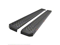 Grate Steps Running Boards; Textured Black (05-22 Tacoma Access Cab)