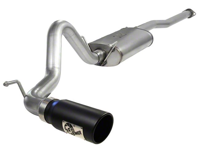 AFE MACH Force-XP 3-Inch Single Exhaust System with Black Tip; Side Exit (13-15 4.0L Tacoma)