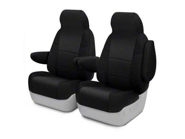 ModaCustom Wetsuit Front Seat Covers; Black (10-12 Tacoma Double Cab)