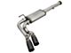 AFE Rebel Series 3-Inch Dual Exhaust System with Black Tips; Middle Side Exit (05-15 4.0L Tacoma)