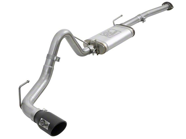 AFE MACH Force-XP 2.50 to 3-Inch Single Exhaust System with Black Tip; Side Exit (16-23 3.5L Tacoma)