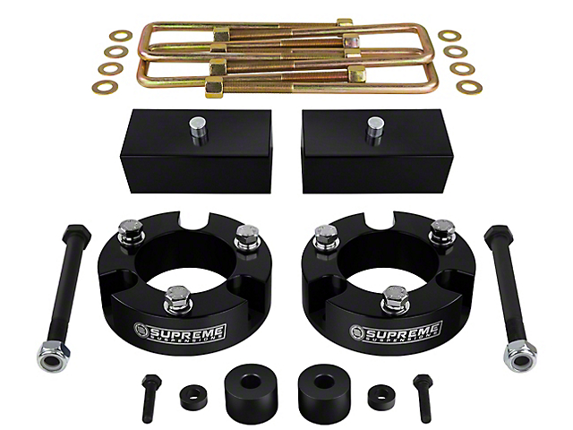 Supreme Suspensions 2-Inch Front / 1-Inch Rear Pro Billet Suspension Lift Kit (05-23 4WD Tacoma)