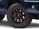 Fuel Wheels Assault Matte Black Red Milled 6-Lug Wheel; 18x9; -13mm Offset (05-15 Tacoma)