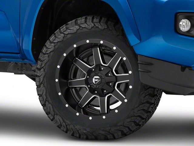 Fuel Wheels Maverick Matte Black Milled 6-Lug Wheel; 18x9; -13mm Offset (16-23 Tacoma)