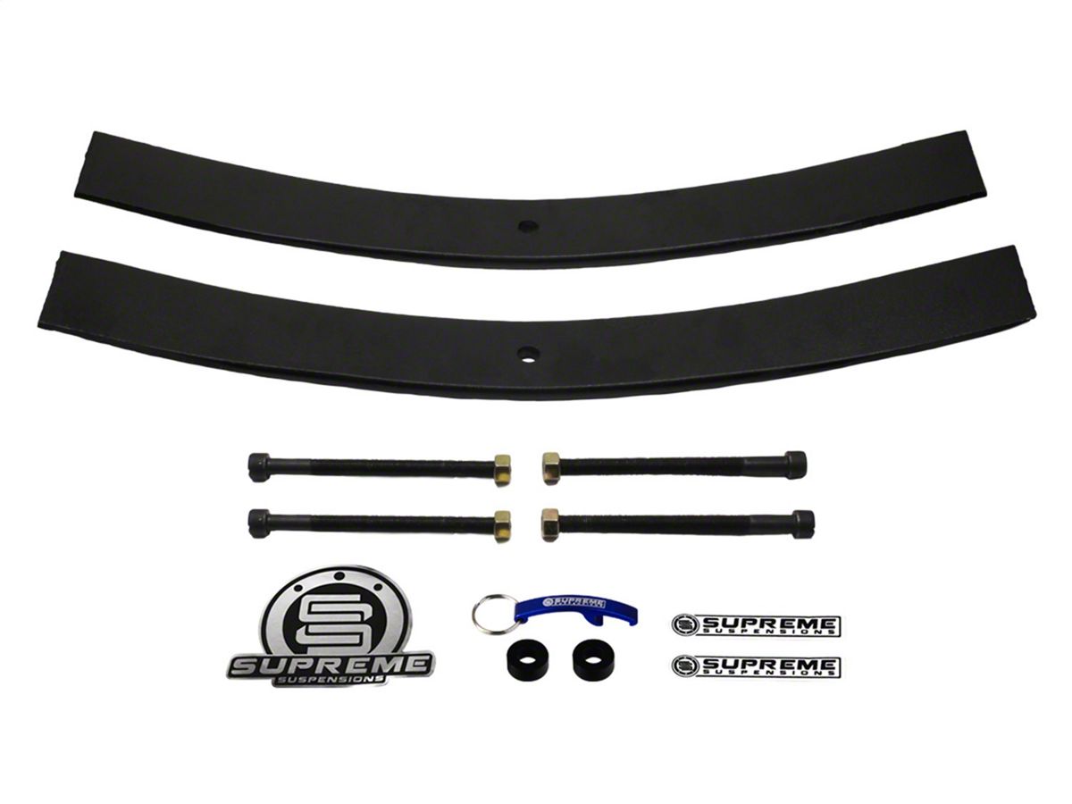 2005-2018 Toyota Tacoma 6-lug 2WD 4WD Rear Axle Shims High Strength Carbon Steel Lift Kit 2 Rear Add-A-Leaf Heavy Metal Suspensions 
