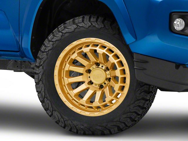 Black Rhino Raid Gold 6-Lug Wheel; 18x9.5; 12mm Offset (16-23 Tacoma)