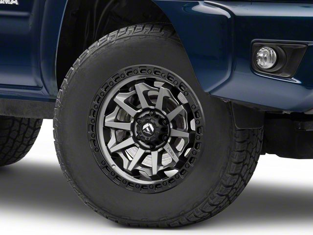 Fuel Wheels Covert Matte Gunmetal with Black Bead Ring 6-Lug Wheel; 17x9; -12mm Offset (05-15 Tacoma)