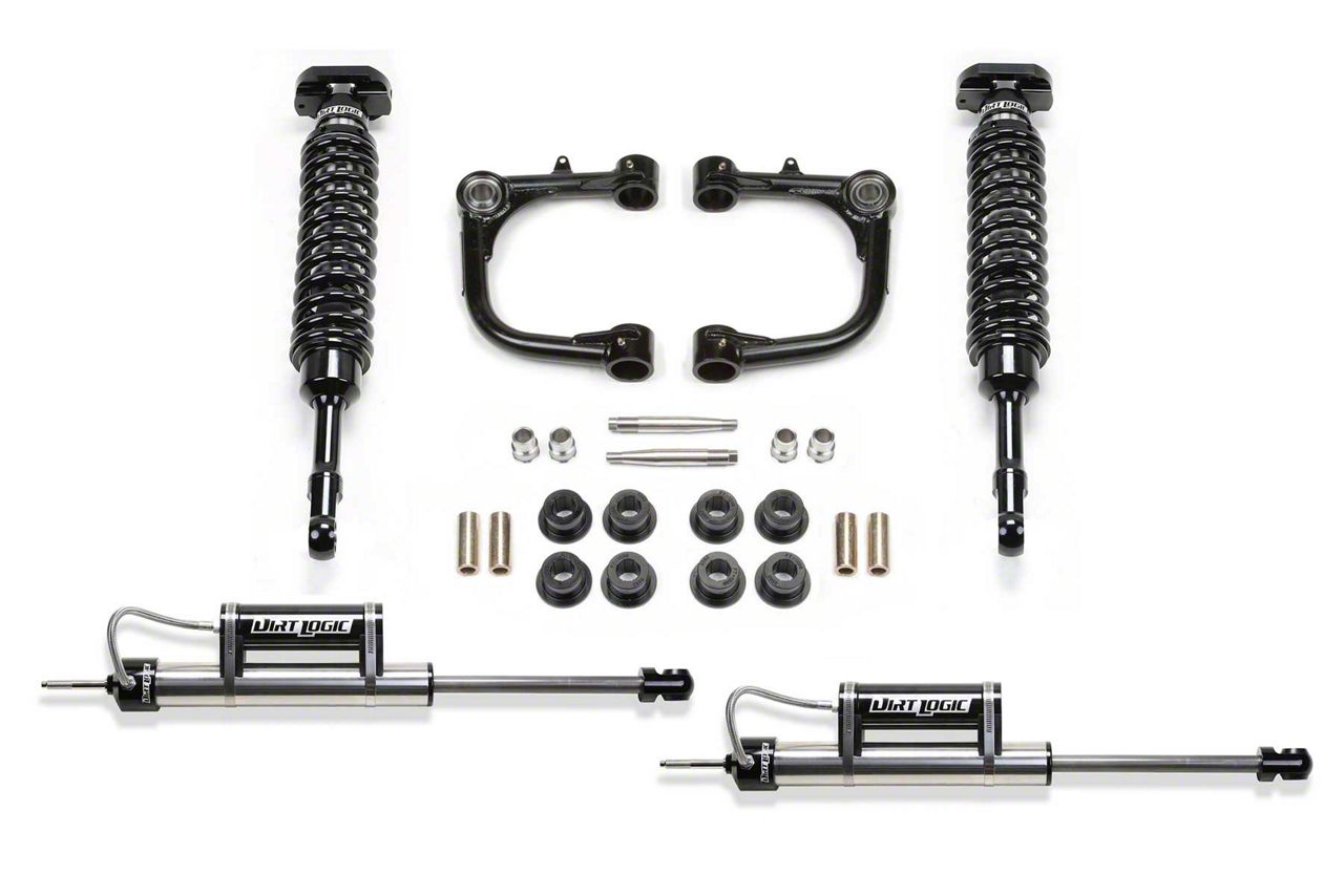 Fabtech 3-Inch Uniball Upper Control Arm Lift Kit with Dirt Logic Coil-Overs and Shocks (15-23 Tacoma)