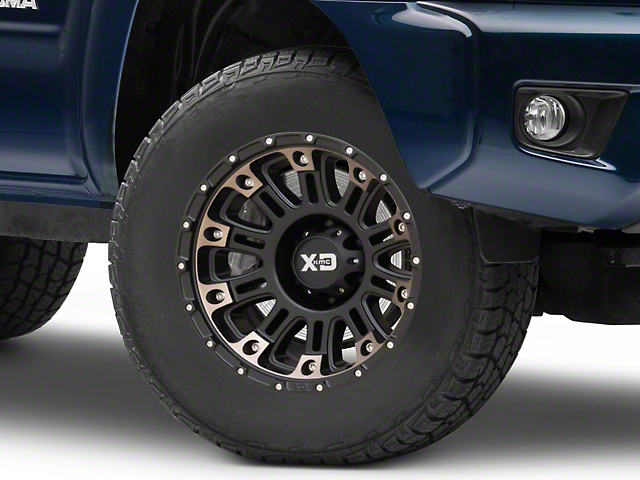 XD Hoss II Satin Black Machined Dark Tint 6-Lug Wheel; 17x9; -12mm Offset (05-15 Tacoma)