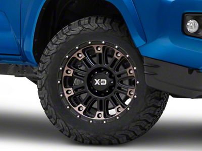 XD Hoss II Satin Black Machined with Dark Tint 6-Lug Wheel; 18x9; 0mm Offset (16-23 Tacoma)
