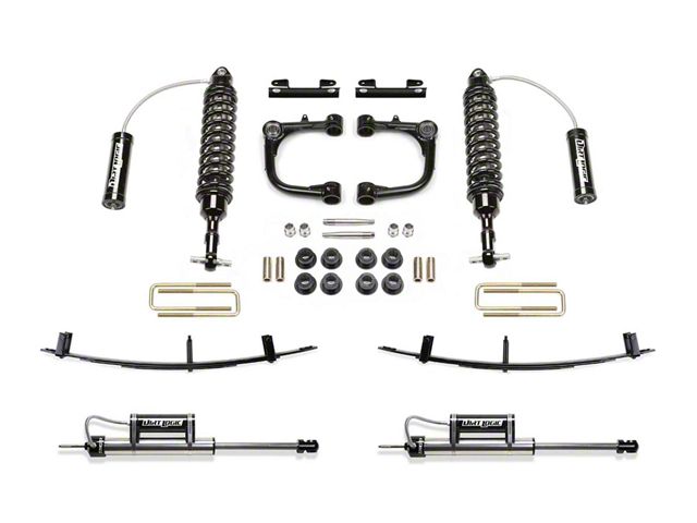 Fabtech 3-Inch Uniball Upper Control Arm Lift Kit with Dirt Logic Reservoir Coil-Overs, Reservoir Shocks and Leaf Springs (15-23 Tacoma)
