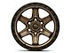 Fuel Wheels Kicker Matte Bronze with Black Bead Ring 6-Lug Wheel; 17x9; -12mm Offset (05-15 Tacoma)