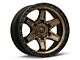 Fuel Wheels Kicker Matte Bronze with Black Bead Ring 6-Lug Wheel; 17x9; -12mm Offset (16-23 Tacoma)