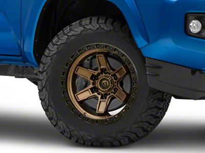 Fuel Wheels Kicker Matte Bronze with Black Bead Ring 6-Lug Wheel; 17x9; 1mm Offset (16-23 Tacoma)
