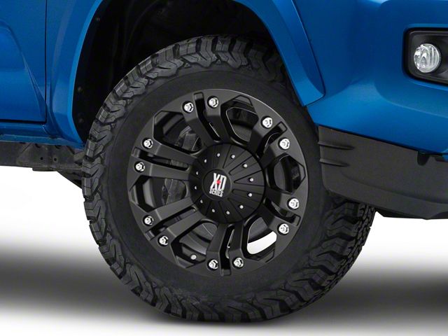 XD Monster Matte Black 6-Lug Wheel; 18x9; -12mm Offset (16-23 Tacoma)
