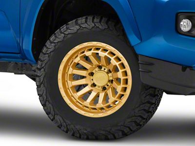 Black Rhino Raid Gold 6-Lug Wheel; 17x8.5; 0mm Offset (16-23 Tacoma)