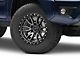 Fuel Wheels Rebel Matte Gunmetal with Black Bead Ring 6-Lug Wheel; 17x9; -12mm Offset (05-15 Tacoma)