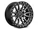 Fuel Wheels Rebel Matte Gunmetal with Black Bead Ring 6-Lug Wheel; 18x9; -12mm Offset (16-23 Tacoma)