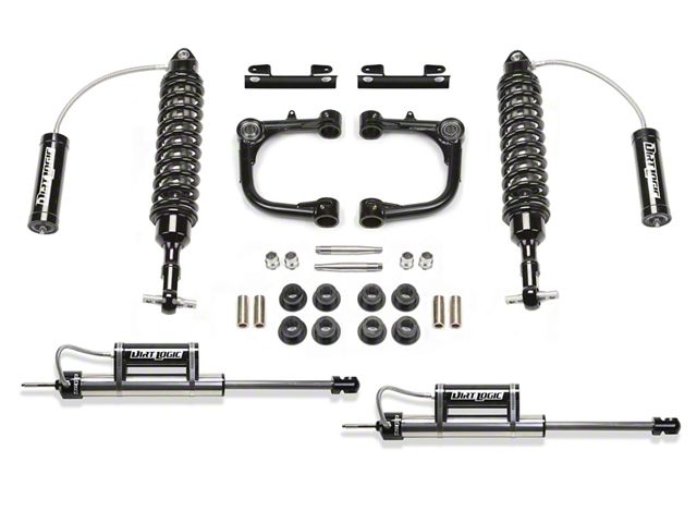 Fabtech 3-Inch Uniball Upper Control Arm Lift Kit with Dirt Logic Reservoir Coil-Overs and Reservoir Shocks (05-14 6-Lug Tacoma)