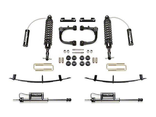 Fabtech 3-Inch Uniball Upper Control Arm Lift Kit with Dirt Logic Reservoir Coil-Overs, Reservoir Shocks and Leaf Springs (05-14 6-Lug Tacoma)