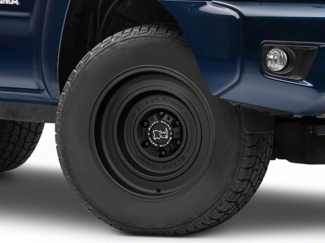 Black Rhino Solid Matte Black 6-Lug Wheel; 17x9.5; -12mm Offset (05-15 Tacoma)