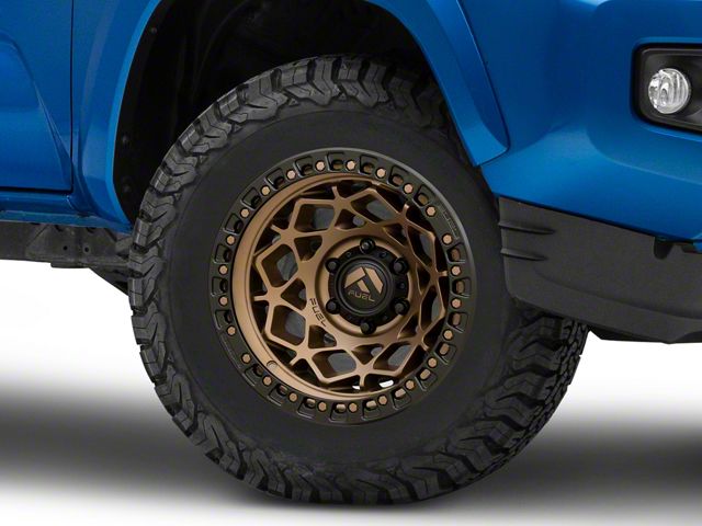 Fuel Wheels Unit Bronze with Matte Black Ring 6-Lug Wheel; 17x9; 1mm Offset (16-23 Tacoma)