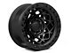 Fuel Wheels Unit Matte Black with Matte Black Ring 6-Lug Wheel; 17x9; -12mm Offset (16-23 Tacoma)