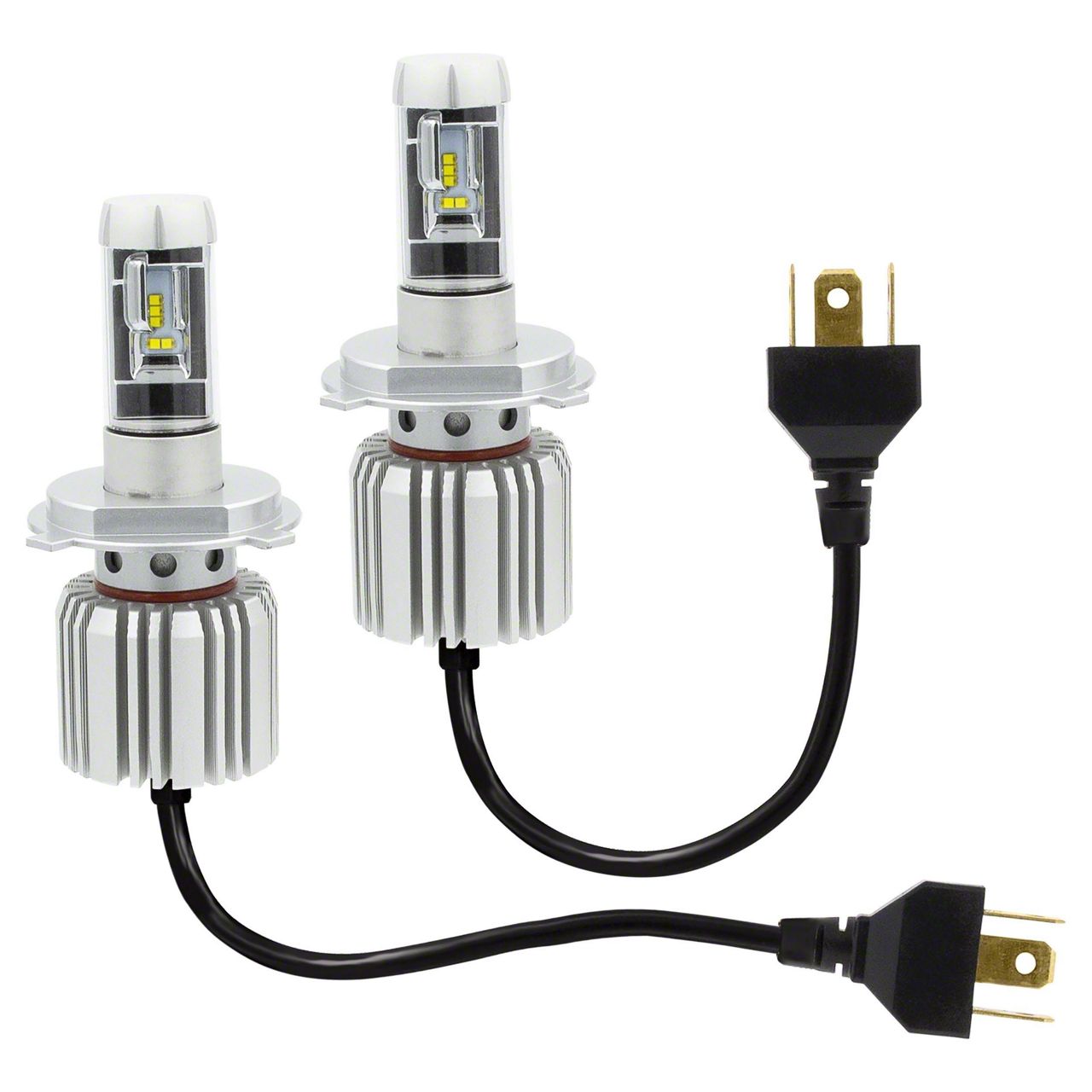 Dual Beam LED Headlight Bulbs; H4 (1215 Free Shipping