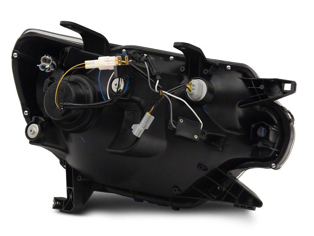 Raxiom Axial Series Projector Headlights with Sequential LED Bar; Black