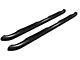 3-Inch Round Side Step Bars; Black (05-23 Tacoma Access Cab)