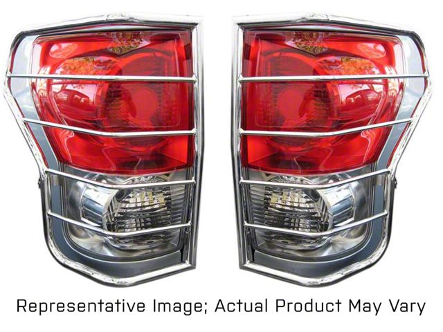 Tail Light Guards; Stainless Steel (08-13 Tacoma)