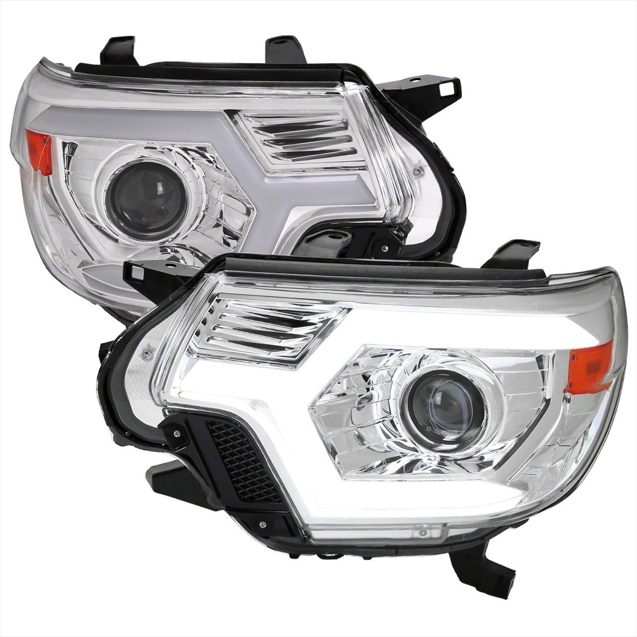 Tacoma Switchback Sequential LED Bar Projector Headlights; Chrome ...