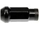 Black Open End Knurled Wheel Lug Nuts; M12x1.50; Set of 20 (05-23 Tacoma)
