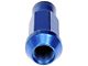 Blue Open End Knurled Wheel Lug Nuts; M12x1.50; Set of 20 (05-23 Tacoma)