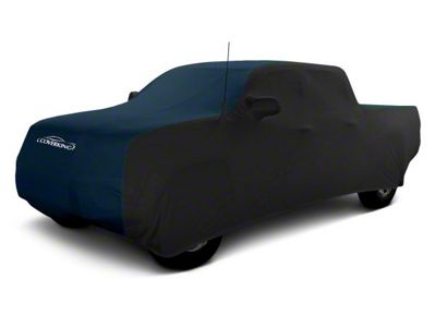 Coverking Satin Stretch Indoor Car Cover; Black/Dark Blue (16-23 Tacoma Access Cab w/o Factory Roof Rack)