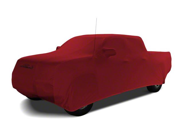 Coverking Satin Stretch Indoor Car Cover; Pure Red (16-23 Tacoma Access Cab w/o Factory Roof Rack)