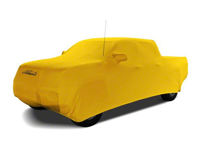 Coverking Satin Stretch Indoor Car Cover; Velocity Yellow (16-23 Tacoma Access Cab w/o Factory Roof Rack)