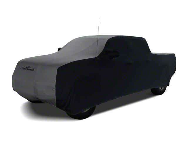 Coverking Satin Stretch Indoor Car Cover; Black/Metallic Gray (05-15 Tacoma Double Cab)